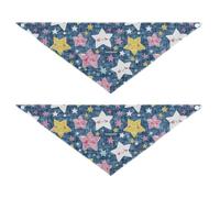 Star Of Good Dreams Dog bandanas bulk Adjustable Pet Scarf Cute Pet Holiday Set for Dogs Cats S