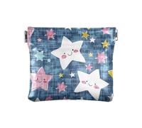 Star Of Good Dreams Small Leather Coin Purse Unique Card Key Organizer for Women Girls, Star of Good Dreams, Decoration