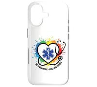 Star Of Life Heart EMT Paramedic First Responder Stethoscope Case for iPhone 17