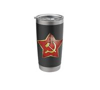 Star of Soviet Soldier Soviet USSR History Moscow Red Army Stainless Steel Insulated Tumbler