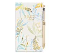 Star Online 2026 Luxury Diary Slim Week to View 2026 Diaries Full Year With Pen (Botanicals Gold Foil)