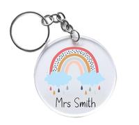 Star Online Best Teacher Keyring Gift For Women Custom Acrylic Keychain Best Teaching Assitant Gifts