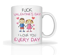 Star Online Funny Valentines Day Mug Gifts for Him Her I Love You Everyday 11oz Ceramic Coffee Cup Romantic Couple Present for Husband, Wife