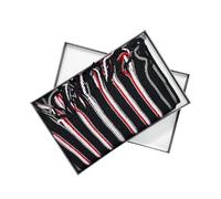 Star Online Mens Neck Warmer Infinity Loop Black Neck Scarf Stripes Knit Boxed Winter Scarves for Men Boys Grey Soft Comfortable Heat Holder Modern Navy Pashmina (Black Scarf)