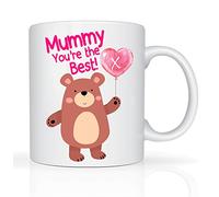 Star Online Mother’s Day Mug Gifts for Mum Grandma from Daughter and Son, 330ml Coffee Mug Gifts for Birthdays and Anniversary (Mummy You're The Best)