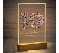 Star Online Personalised 10th Birthday Milestone Gifts, Customised Acrylic Photo Plaque Keepsake Presents for Son, Daughter, Display Decor with Wooden Stand