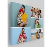 Star Online Personalised Canvas Photo Prints Custom Gallery Framed Family & Pet - Birthday Gifts For Men & Home Décor For Living Room (5 Multiphoto Collage)