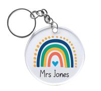 Star Online Personalised Keyring Gift For Teacher Custom Acrylic Keychain End of the year Teaching Assistant Presents