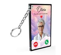 Star Online Personalised Memorial Acrylic Keyring Keepsake Gifts for Loss Loved One Remeberance Keychain Custom Photo Presents For Dad (Memorial Gifts - Steps)