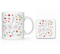 Star Online Personalised Mother’s Day Gifts for Mum, 11oz Ceramic Coffee Cup, Birthday Present for Stepmum, Grandma from Daughter, Son (Mum Hands)