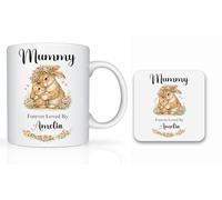 Star Online Personalised Mother’s Day Gifts for Mum, 11oz Ceramic Coffee Cup, Birthday Present for Stepmum, Grandma from Daughter, Son (Bunny)