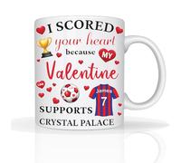 Star Online Personalised Valentine’s Mug Gifts for Him & Her, Lover “I Scored Your Heart” 11oz Ceramic Coffee Cup Romantic Gift for Boyfriend, Husband or Girlfriend (Crystal Palace)