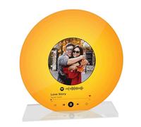 Star Online Personalised Valentine's Vinyl Record Custom Spotify Plaque Photo Frame Gifts For Women Girlfriend Boyfriend Couples Anniversary Presents (Gold)