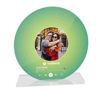 Star Online Personalised Valentine's Vinyl Record Custom Spotify Plaque Photo Frame Gifts For Women Girlfriend Boyfriend Couples Anniversary Presents (Mint)