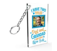 Star Online Personalized Photo Keyring for Grandad & Dad Birthday Gift Father's Day Present Keytag From Daughter and Son - 5CM X 8CM