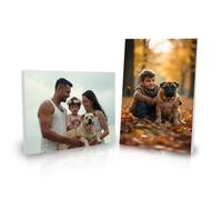Star Online Portrait Personalised Canvas Prints With Photo Custom Wall Frame Family & Wedding Pictures Wall Art Pets Photo Gifts For Home Decor (A1-76x51cm (30x20in))