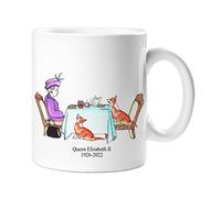 Star Online Queen Elizabeth II Mug - Remembrance Mug Gift Merchandise Memorabilia Keepsake Her Majesty 70 Years in Service Memory Decoration Coffee Cups