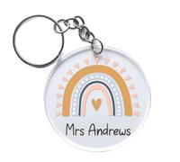 Star Online Teaching Assistant Keyring Gifts For Women Custom Acrylic Keychain Nursery Keyworker Presents