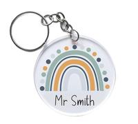 Star Online Thank You Teacher Keyring Gifts For Women, Men Custom Acrylic Keychain Teachers Leaving Gifts