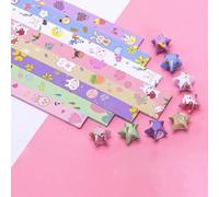 Star Origami Paper Star Paper Strip Sided Origami Stars Paper Lucky Star Decoration Paper Strips DIY Hand Art Crafts (Cute Rabbits(540 sheets))