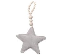 Star Ornament for Tree, Decoration Wall Hangings, Decoration for Wedding with Wooden Bead Cords for Home