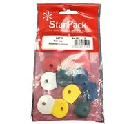 Star Pack 8 x Pack of Mixed Coloured Rubber Key Caps