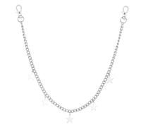 Star Pants Chain Wallet Chains for Women Men Fashion Pearl Jeans Pocket Bag Charm Accessories Hip Hop Waist Jewelry Gift, M Size, Non-Precious Metal, No Gemstone