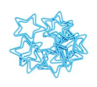 Star Paper Clips, 100pcs Blue Star Paper Clips Bookmarks Cute Paperclips Small Paperclips for Office School Paper Files Organizing