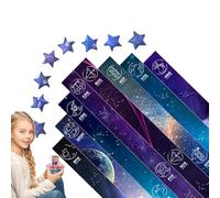 Star Paper Strip | Folding Paper Crafts - Cute Star Decorations, Colorful Lucky Strips, DIY Art Crafts, for Kids, School Teaching Supplies