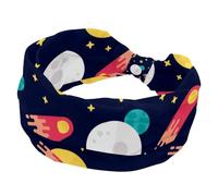 Star Pattern Celestial Body Cute Wide Headbands for Women Elastic Head Bands Non Slip Hairband Turban Headband for Workout Yoga Sport Running