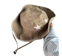 Star Pattern Cowgirl Hat Wedding Cowboy Seaside Cowgirl Western Elegant Dress Accessory Hats For Woman Felt For Men Multi-color Men Felt For Woman With String