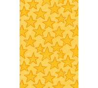 Star Pattern Sketchbook: Blank Drawing & Doodle Notebook with Yellow Star Cover, Cute Aesthetic Art Journal for Kids, Teens & Adults (200 Pages)