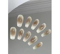 Star pattern, women's, handmade nails(XS)