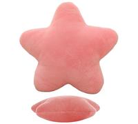 Star Pillow Plush - Soft Star Cushion Toy, Cuddly Stuffed Toy, Yellow, Pink | Room Decor For Children, Relaxation, Bedroom, Couch, Sofa, Chair, Floor Seat, Decorative Nap Pillow