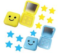 Star Pimple Patches, 64Pcs Star-Shaped Hydrocolloid Acne Patches for Face, Skin Care Solution for Teens and Young Adults, Travel-Friendly Yellow and Blue Packaging