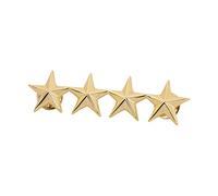Star Pin Chinese Styled Rank Badge Lapel Pin, Gold-color G