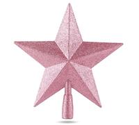 Star Pink Christmas Tree Topper, Tree Topper Topper for Christmas Tree, Christmas Tree Topper (Star-Full Pink)
