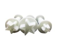 Star Plunger Cutter Set Cake Cookies Cupcake Decorating Tool DIY Mold, 3-Pack,Small Star Cookie Plunger Plastic Fondant Cake Molds DIY Cookie Baking Molds for Gum Pastry Cookie Cutter