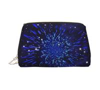 Star Print Makeup Bag, Cosmetic Bag,Women Pu Leather Cosmetic Bags with Wrist Strap Travel Toiletry Pouch Makeup Bag