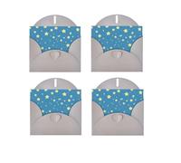 Star Printed Pattern Horizontal Full Single-Sided Printing Pearlescent Paper Birthday Halloween Christmas Halloween Birthday Party Holiday Greeting Card