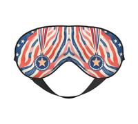 Star Printing Soft Eye Mask Reversible Cover for Travel Adjustable Strap Blackout Sleep