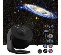 Star Projector - 360 Galaxy Night Light with 4K Replaceable Discs for Kids & Adults