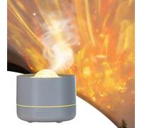 Star Projector Aromatherapy Diffuser, USB Powered Mist Humidifier with Large Fog Output, 7-Color Romantic Multi-Function Ambient Light (White+1 Bottle of Essential Oil)
