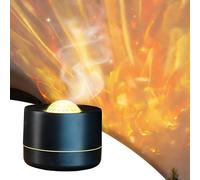 Star Projector Aromatherapy Diffuser, USB Powered Mist Humidifier with Large Fog Output, 7-Color Romantic Multi-Function Ambient Light (Black+3 Bottle of Essential Oil)