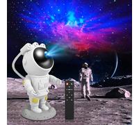 Star Projector, Astronaut Space Warrior Galaxy Night Light, Starry Nebula Ceiling Projection Lamp with Timer, Remote Control，Bedroom Decor Aesthetics，Party Ambient Lighting, Gifts for Kids and Adults