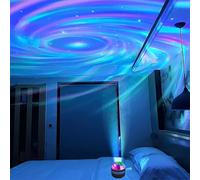 Star Projector Bedroom Bedside Lamps, Black Galaxy Projector Starry Sky Lamp DMX Sound Active, 7 Modes Night Light for Kids Room Decor