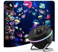 Star Projector, Elec3 Galaxy Night Light for Bedroom with Interchangeable 4K 13 Galaxy Discs and 6 Night Lights, 360 Degree Rotation, Real Sky Light, Birthday Gift, Valentine's Day Gift