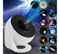 Star Projector Galaxy Projector 13 in 1 Planetarium Star Projector with 12 Film Discs, 360° Starry Sky Night Light Nebula Projector Lamp, Celestial Galaxy Projector Light for Adults Kids Bedroom Decor