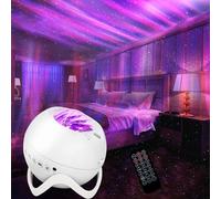 Star Projector, Galaxy Projector with Bluetooth Speaker, Remote Control, Timer, 360° Panorama, Bedroom Lights, 8 White Noise Night Lights for Party, Living Room and Other Decoration