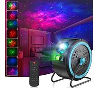Star Projector,LIAOINTEC LED Galaxy Projector Light Built-in Bluetooth Music Player Night Light Projector, Can be Hung and rotated 360°,with Remote Control,for Kids Adults Room Home Decoration(Black)